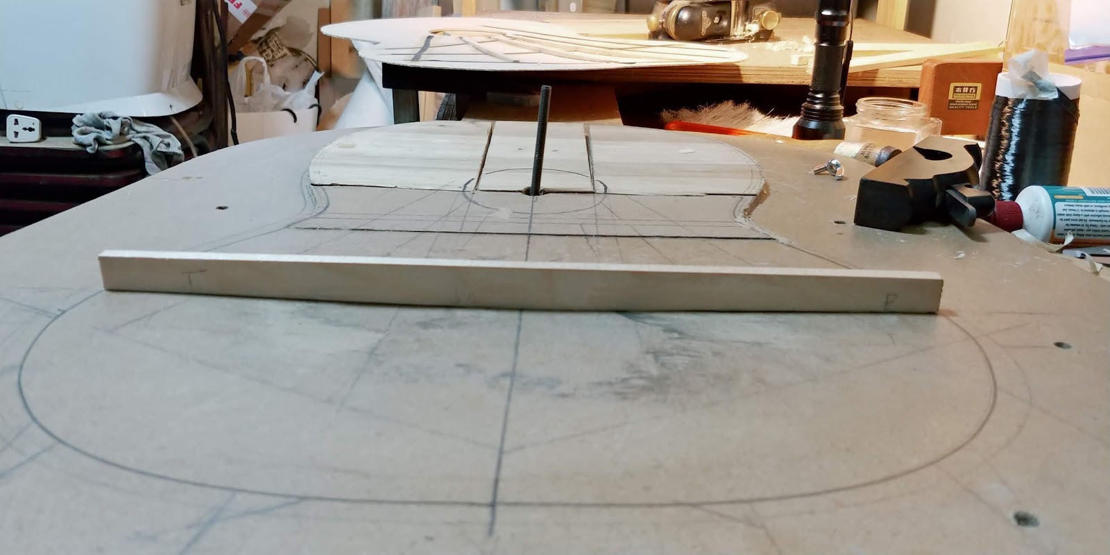 Sen's Guitar Making Blog Bracing the top