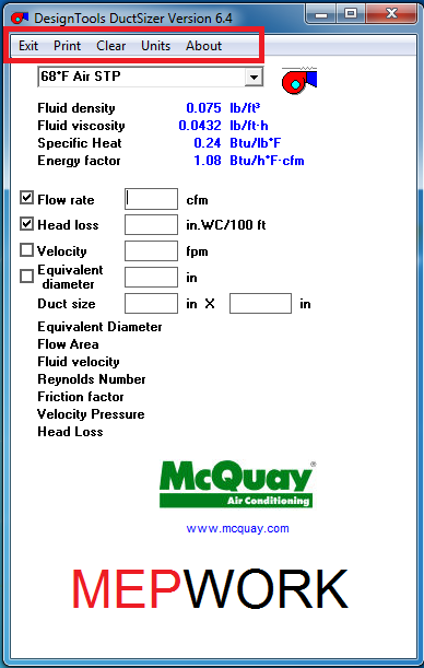 Hvac Duct Sizer Software