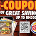 Burger King 推出不为人知的20张省钱固本!最便宜竟然从RM 1.90起!