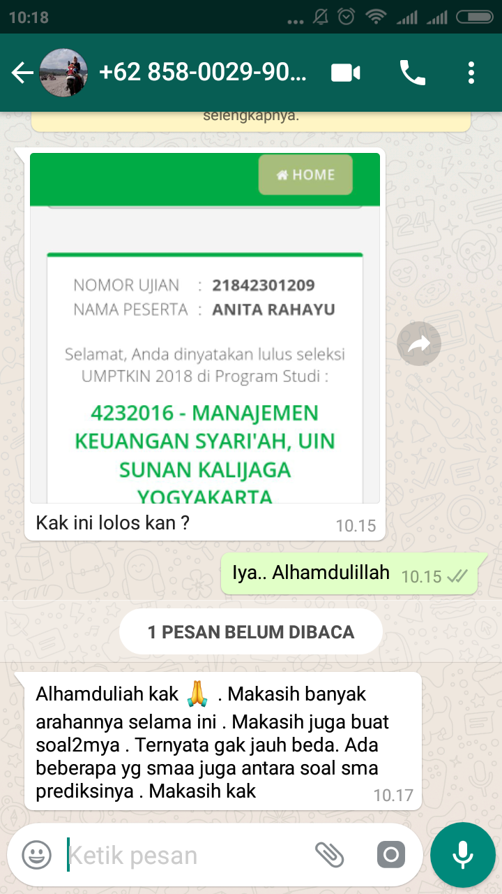 Contoh Soal Ujian Mandiri Uin Suka Ilmu Pengetahuan 8