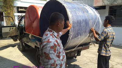 Paguyuban CPP Berikan Bantuan 2 Penampungan Air di Desa Kaligintung