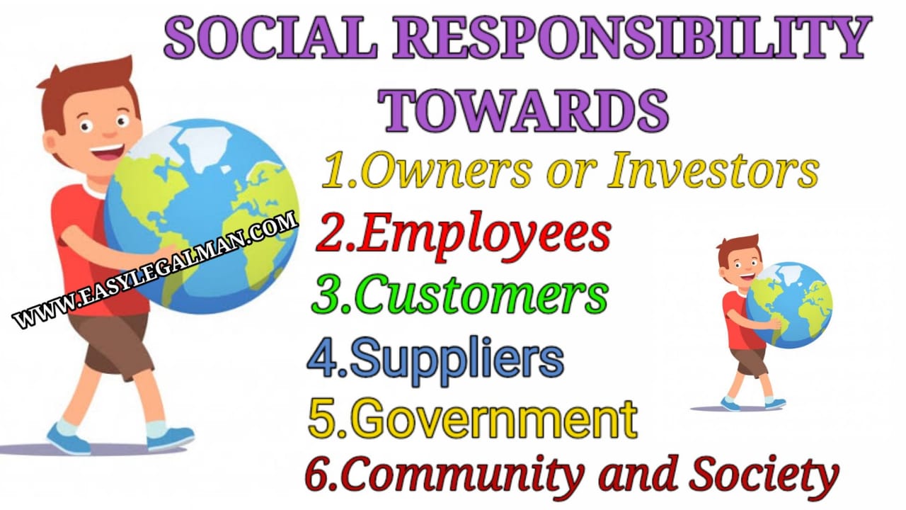 SOCIAL RESPONSIBILITY TOWARDS DIFFERENT INTEREST GROUPS EASY LEGAL MAN