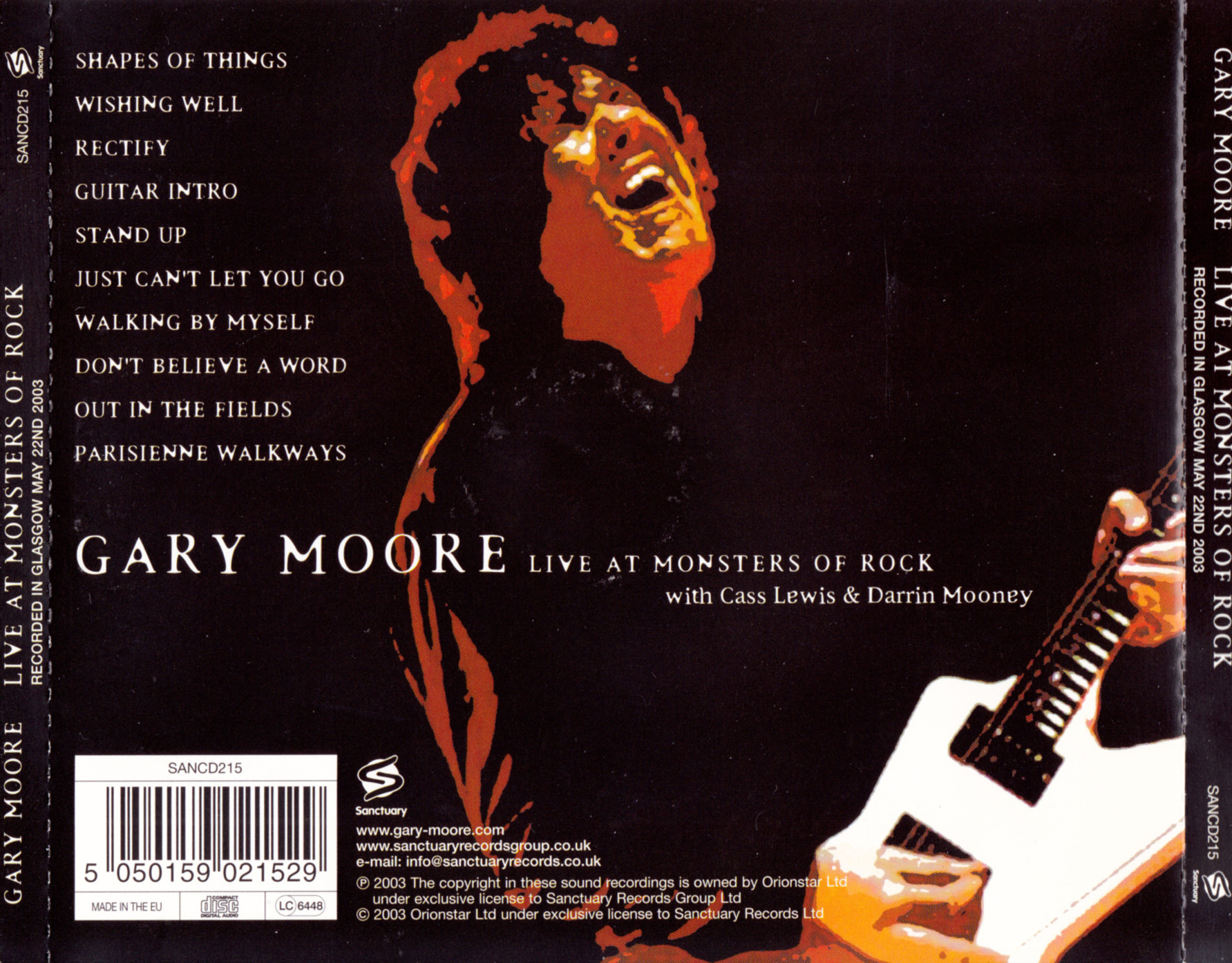 Walking myself. Gary Moore Live at Monsters of Rock. Гари Мур альбом лайв 1978. Gary Moore CD Cover. Gary Moore - Parisienne Walkways.