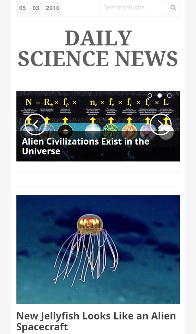 The Cool Science Dad Daily Science News Phone App