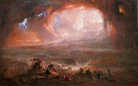 A nightmarish vision of the 79AD eruption is conveyed in this painting by the 19th century British artist, John Martin