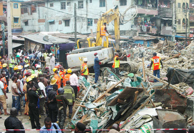 So sad! Grandmum rescued from collapsed Lagos building dies, others count losses