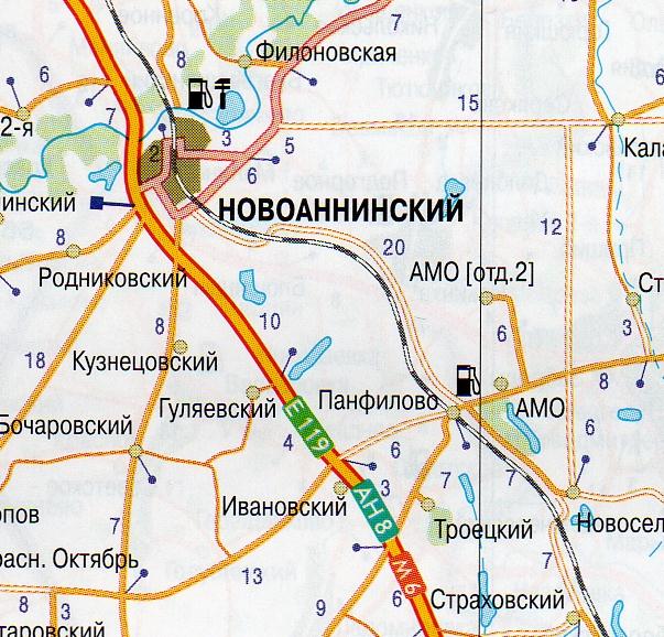 Карта панфилово волгоградской области новоаннинского района