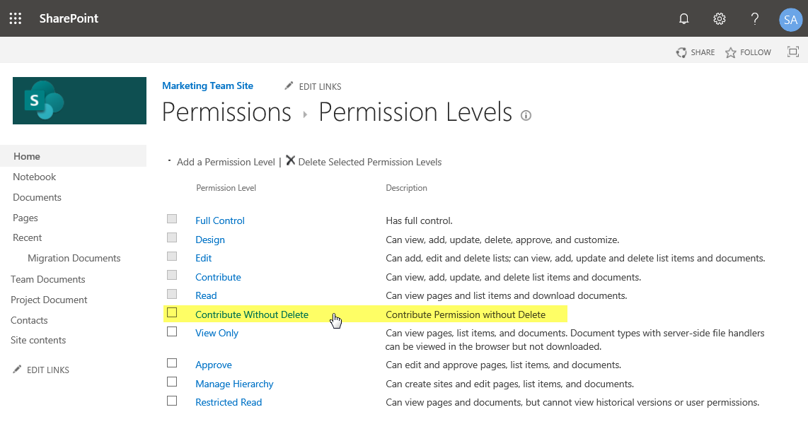 SharePoint Online: Update Permission Level using PowerShell - SharePoint Diary