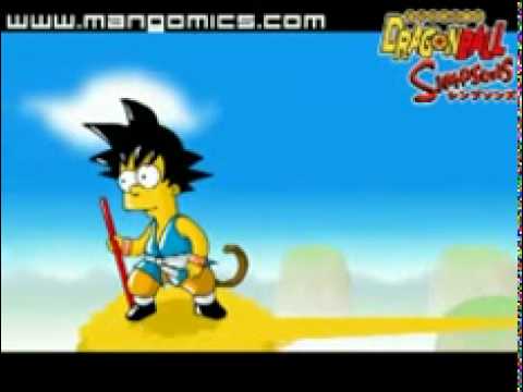 Dragon Ball Z crossover with The Simpsons | Anime Jokes Collection