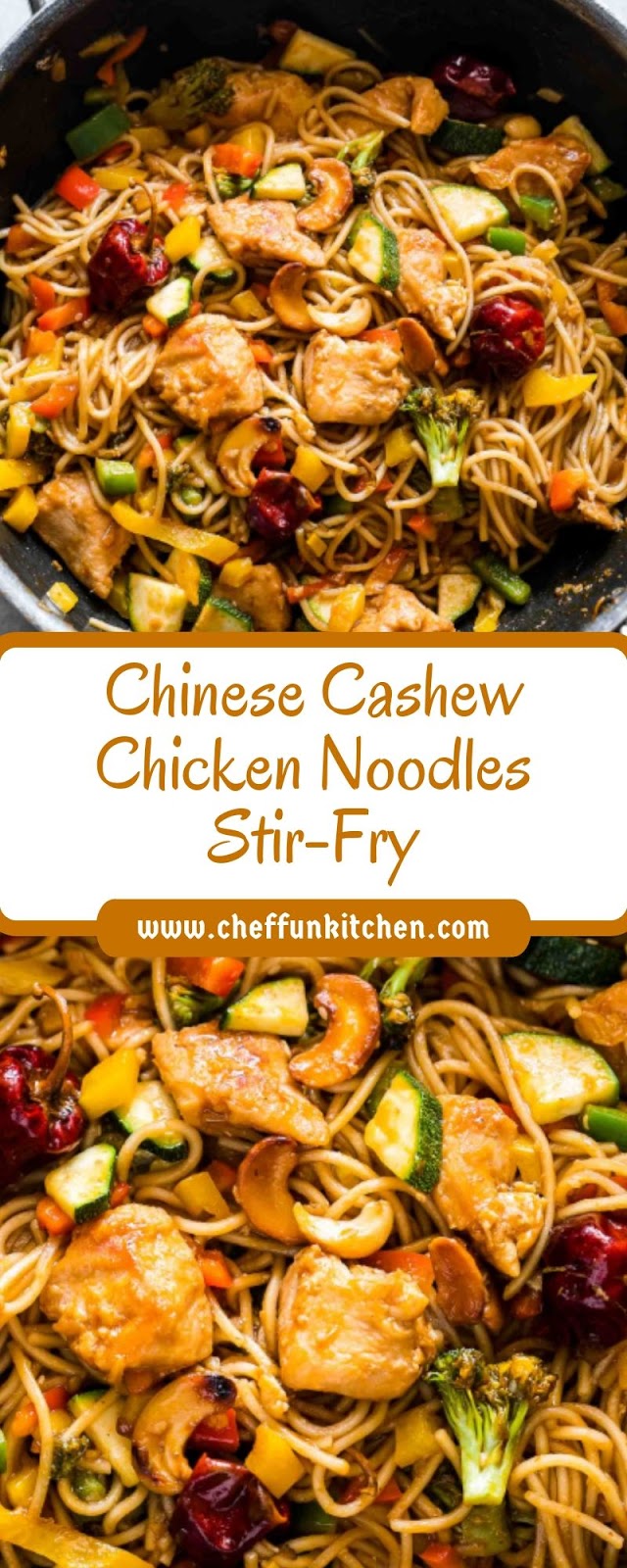 Chinese Cashew Chicken Noodles Stir-Fry Chinese Cashew Chicken Noodles Stir-Fry
