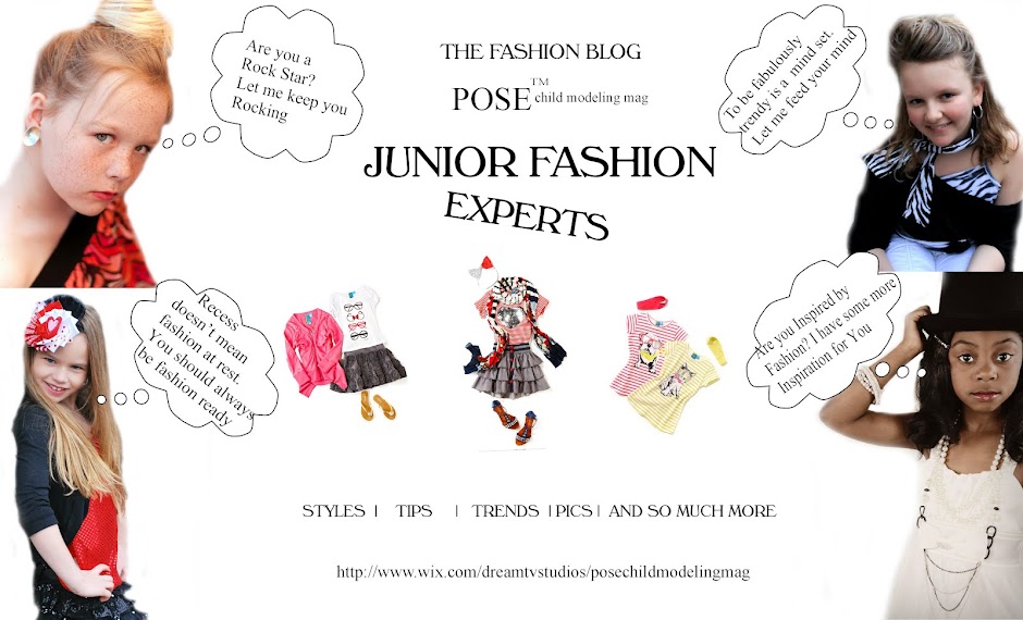 POSE child modeling mag Junior Fashion Experts