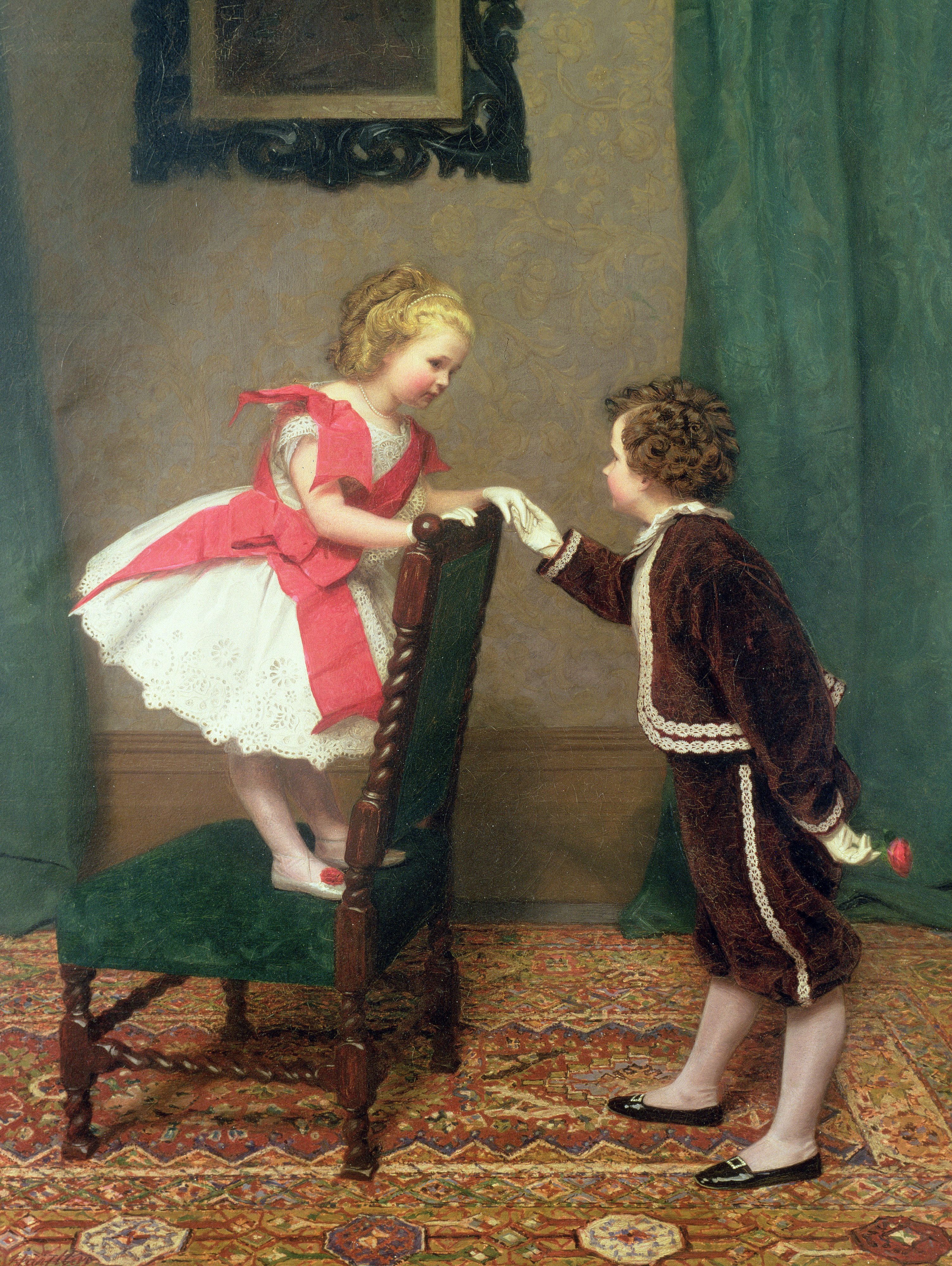 Воспитание дворянству. James Hayllar художник. Английский художник James Hayllar (1829–1920).