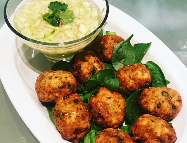 Thai Fishcakes with Cucumber Dipping Sauce