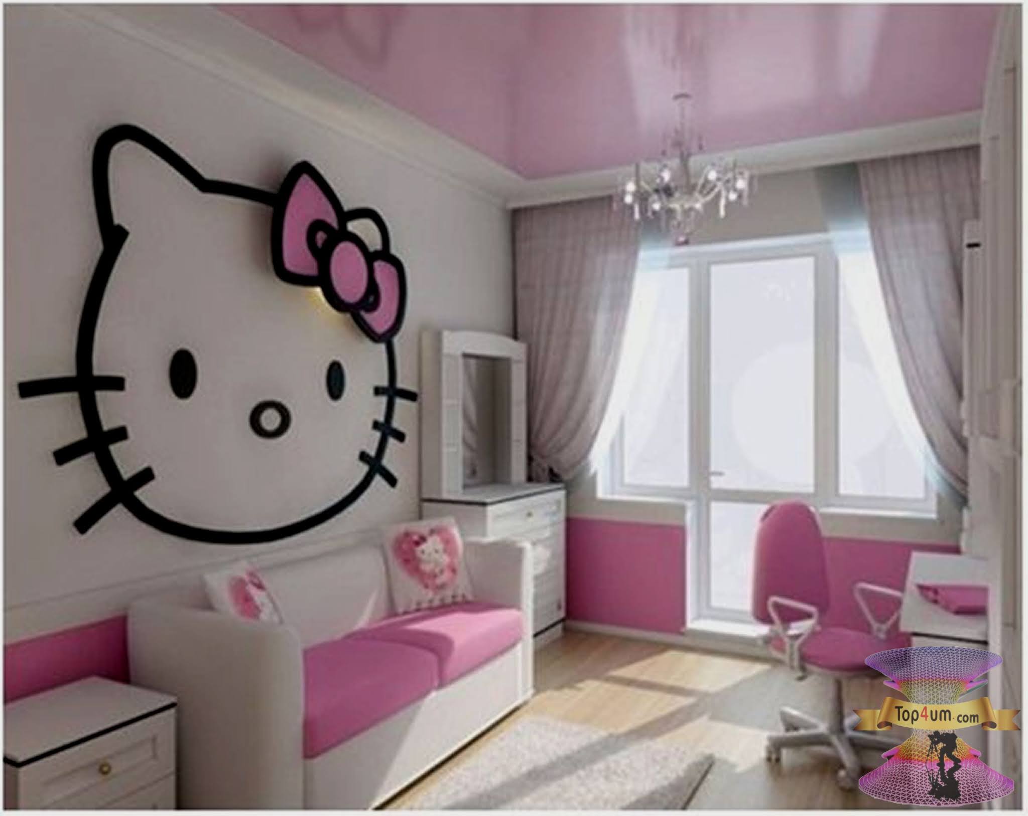 اروع تصاميم وأشكال غرف اطفال هيلو كيتي كامله للبنات 2021 اروع تصاميم وأشكال غرف اطفال هيلو كيتي كامله للبنات 2021