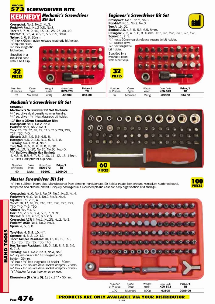แค็ตตาล็อก KENNEDY สินค้าเครื่องมือช่างยี่ห้อ KENNEDY หมวด SCREWDRIVER