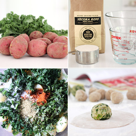 lisa is cooking Aloo (Potato) Parathas with Cilantro Chutney