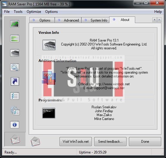 ram saver professional 20.9 ram saver professional 20.9
