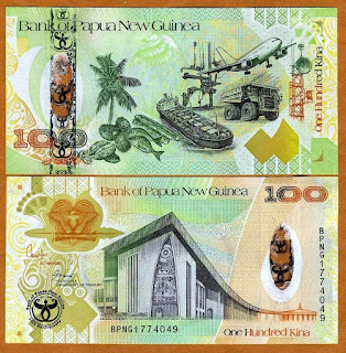 PNG2 PAPUA NEW GUINEA 100 KINA HYBRID COMMEMORATIVE ISSUE UNC 2008 (P-37a) 