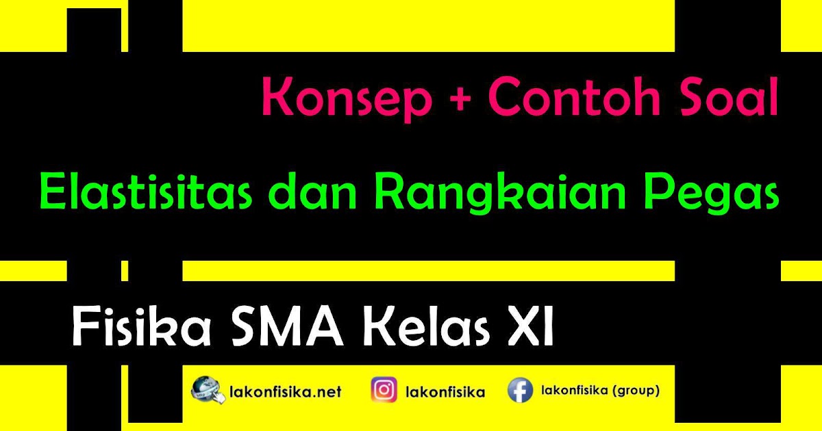 Konsep dan Contoh Soal Elastisitas dan Hukum Hooke - Fisika SMA Kelas