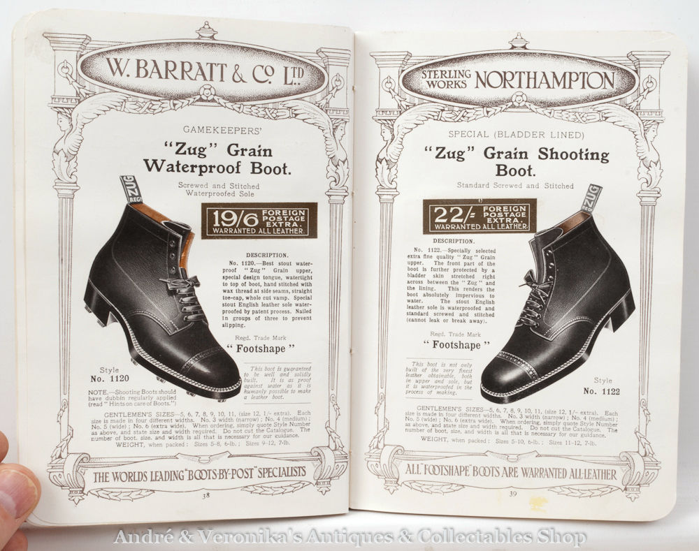  1914 'FOOTSHAPE' Shoe Catalogue BARRATT & Co 1