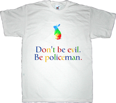 google evil big brother peer to peer p2p freedom useless patents useless copyright t-shirt ephemeral-t-shirts