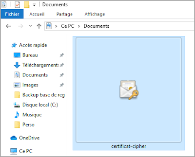 Chiffrer des fichiers et des dossiers avec le système de cryptage de fichiers EFS avec la commande cipher sous Windows 10 cipher, commande, crypter, chiffrer, EFS, cryptage, protéger, certificat, clé, NTFS, protection des données, sécurité, dossier, fichier, système, Windows 10, administration, turcs et astuces