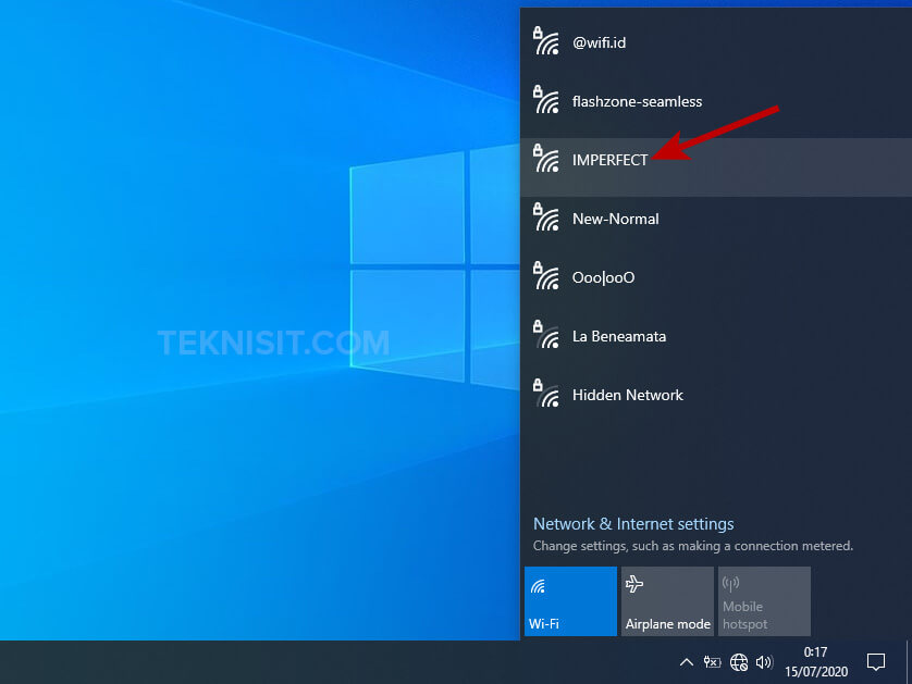 Cara Menyambungkan WiFi ke Laptop Windows 10 - TeknisIT.com