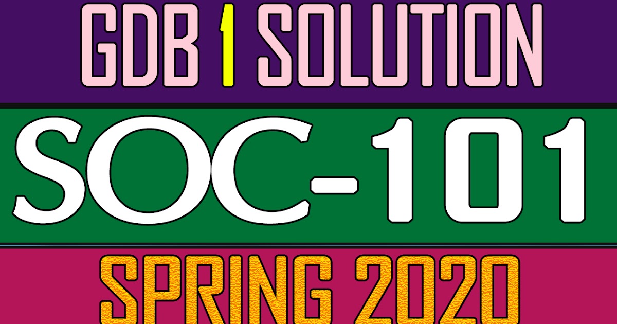 Soc101 assignment solution 2021 image