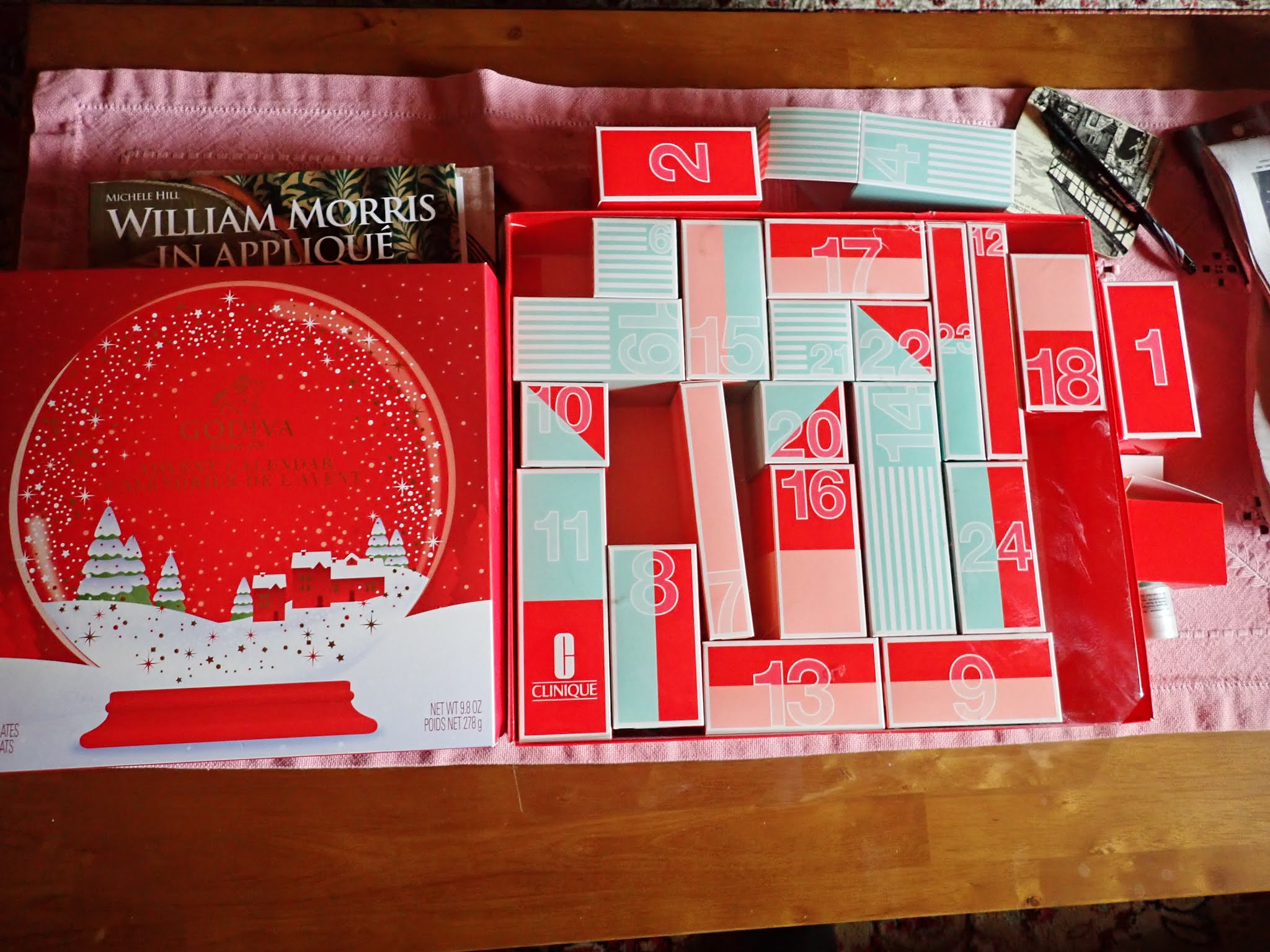 Canadian Needle Nana Advent Calendars, Snowmen Runner, Christmas