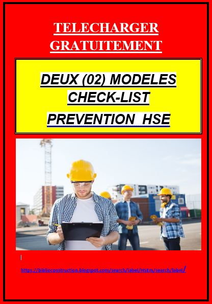 Check-list HSE - Livres et Documents Gratuits Génie Civil, BTP, VRD ...