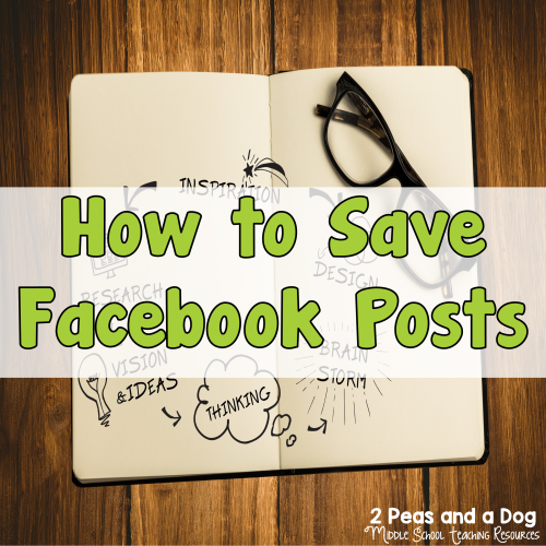 How To Save Facebook Posts 2 Peas and a Dog