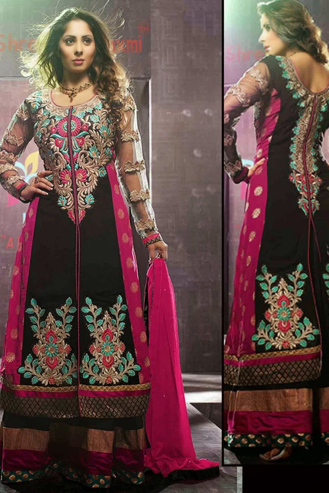 Bollywood Actress Saree Collections: Designer Floor Length Anarkali ...