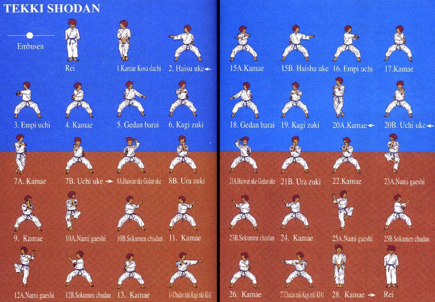 tekki karate Tekki shodan shotokan kata karate katas double