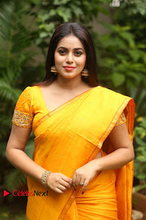 Actress Poorna Pictures in Saree at Avanthika Movie Opening  0029