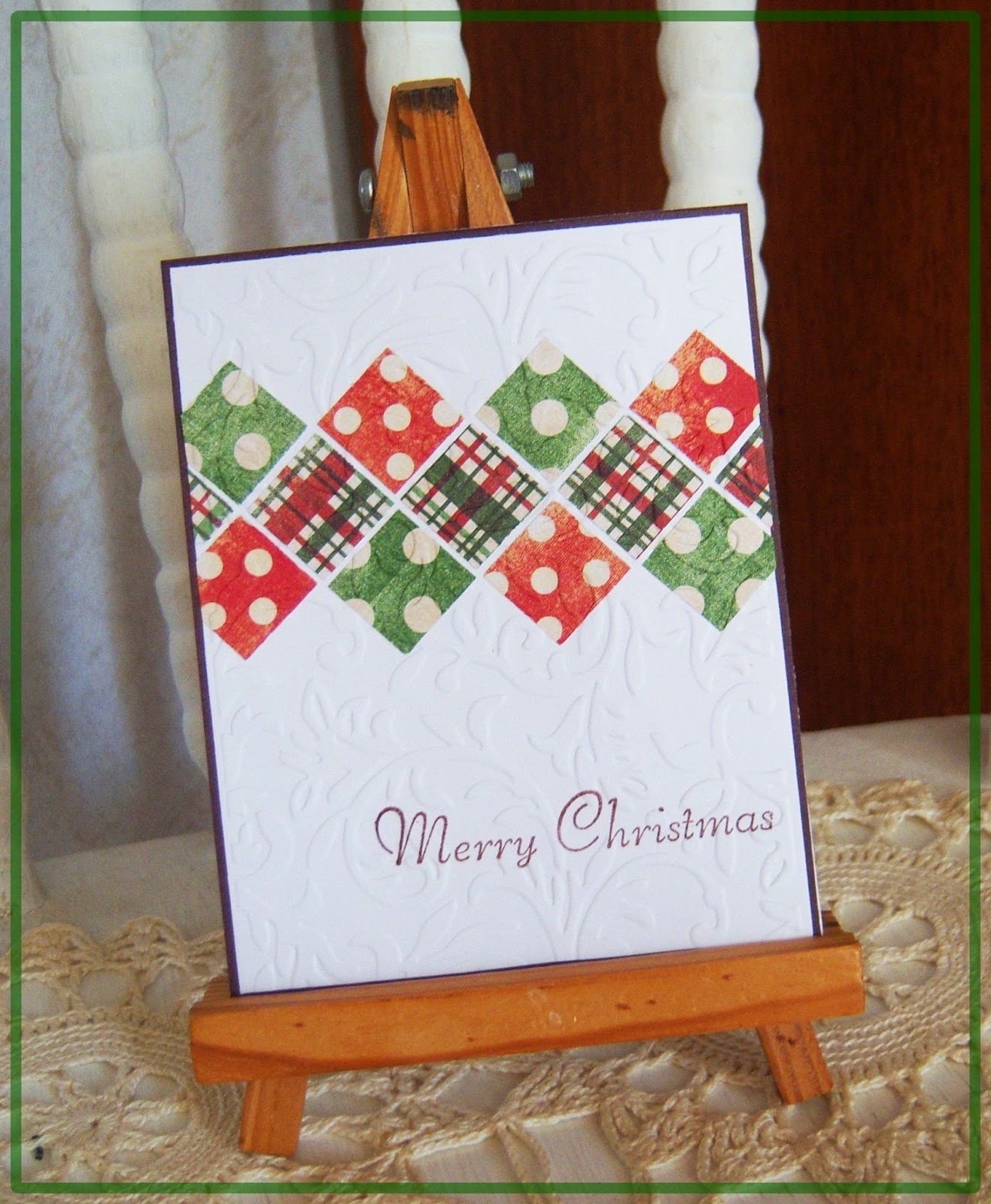 Shoregirl's Creations Country Quilted Christmas Cards