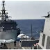 Russian-US warships facing the Arabian Sea
