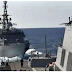 Russian-US warships facing the Arabian Sea