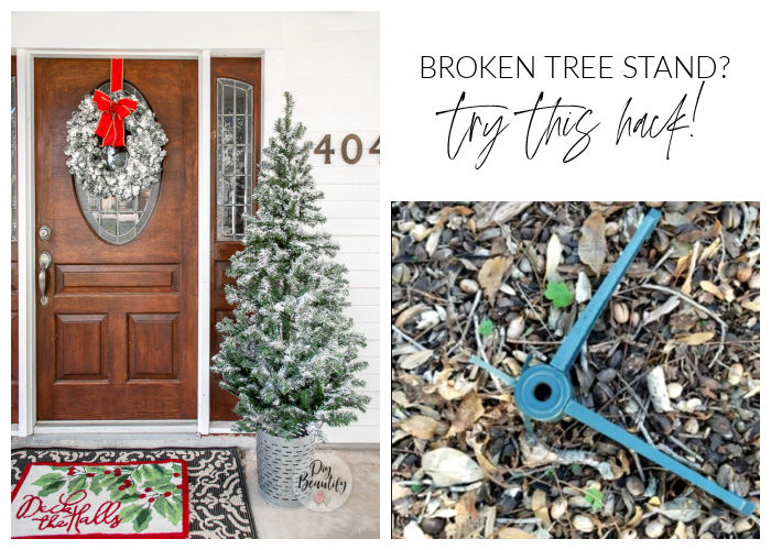 Christmas Tree Hack When Your Stand is Broken DIY Beautify Creating
