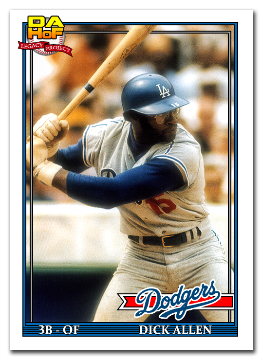 Dick Allen Hall of Fame 1991 Topps Dick Allen Dodgers