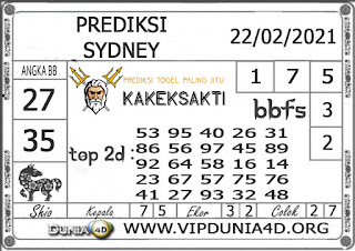 Prediksi Togel SYDNEY DUNIA4D 22 FEBRUARI 2021 Prediksi Togel SYDNEY DUNIA4D 22 FEBRUARI 2021