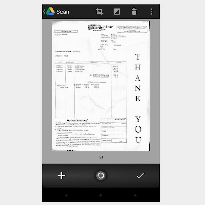 archivo escaneado con google Drive usando la camara