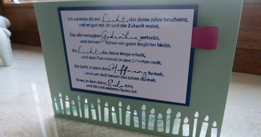 Ich schenke dir ein Licht&hellip;
