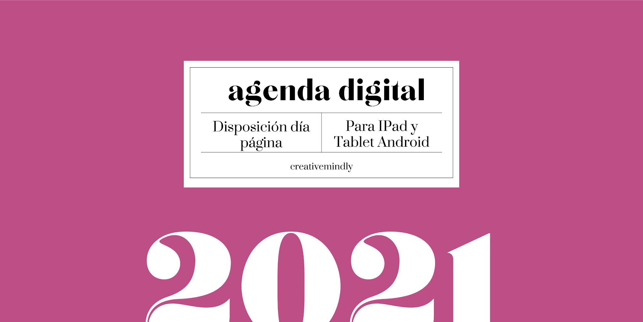 agenda digital bonita ipad 2021
