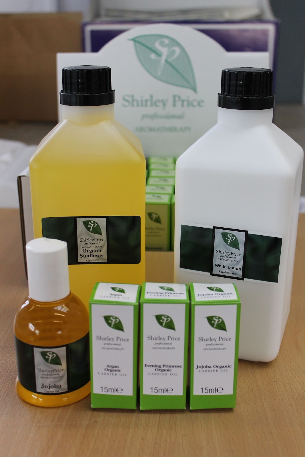 Shirley Price Essential Oils. Shirley Price Carrier Oils, available