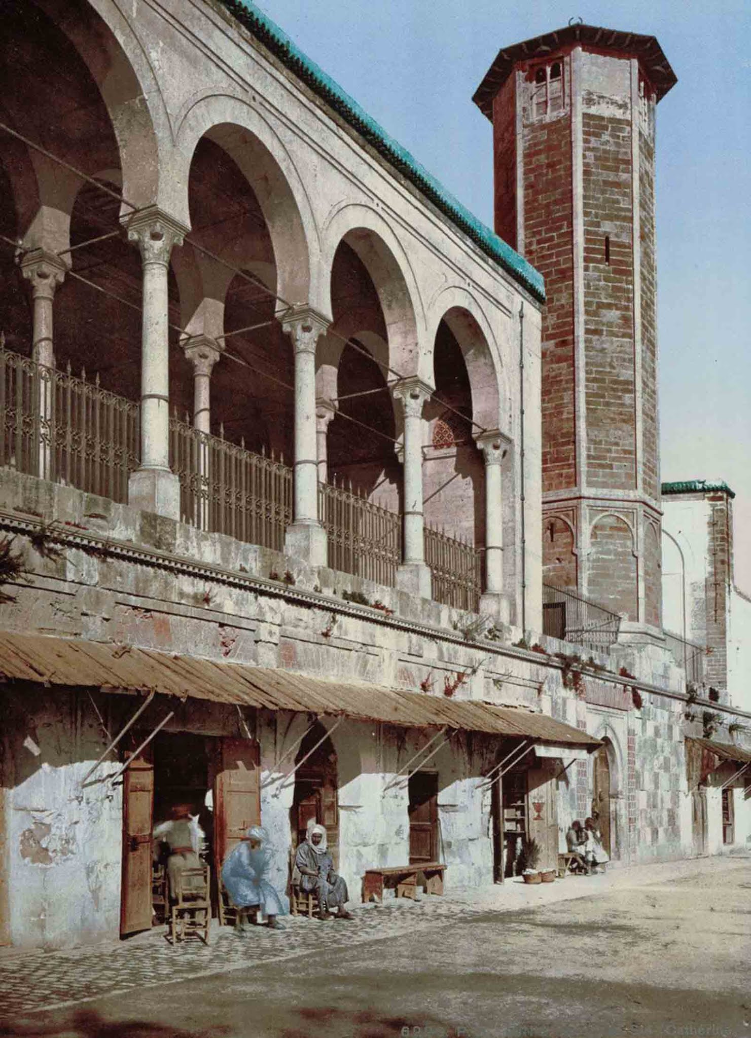 tunisia old color photochrom