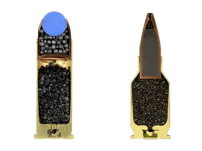 Sabine Pearlman's intriguing photo series "Ammo" features images of a variety of ammunitions that have been neatly cut in half to reveal the surprisingly varied and intricate contents inside. Pearlman shot a total of 900 cross-sections of ammo, in a World War II bunker in Switzerland last October, documenting the meticulous and dangerous beauty that lies beneath the bullets' casings.