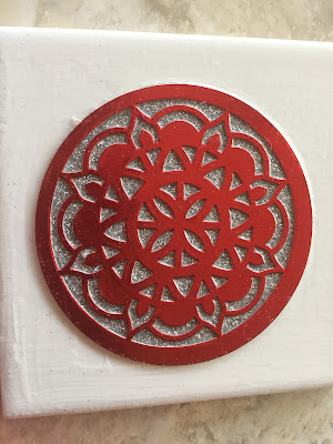 Check out PaperCraftsbyElaine.com to learn how to make great coasters from Eastern Medallion Thinlits from Stampin up.