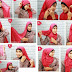 Contoh Hijab Kutubaru Warna Merah