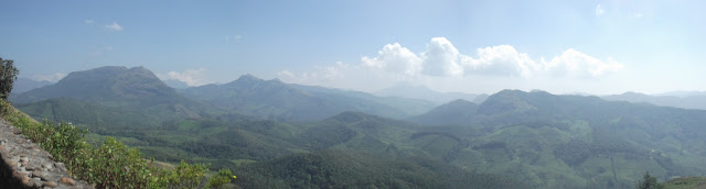 Picturesque rocky terrain from eravikulam national park, munnar, kerala, india