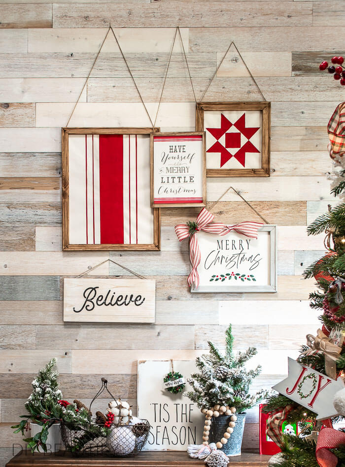 Check Out My Christmas Gallery Wall! DIY Beautify Creating Beauty
